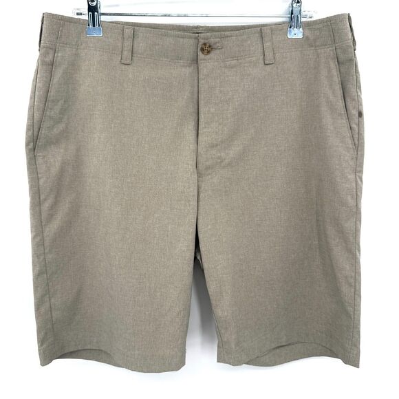 BEN HOGAN Tan Beige Flat Front Golf Shorts Size 36 - Picture 1 of 3